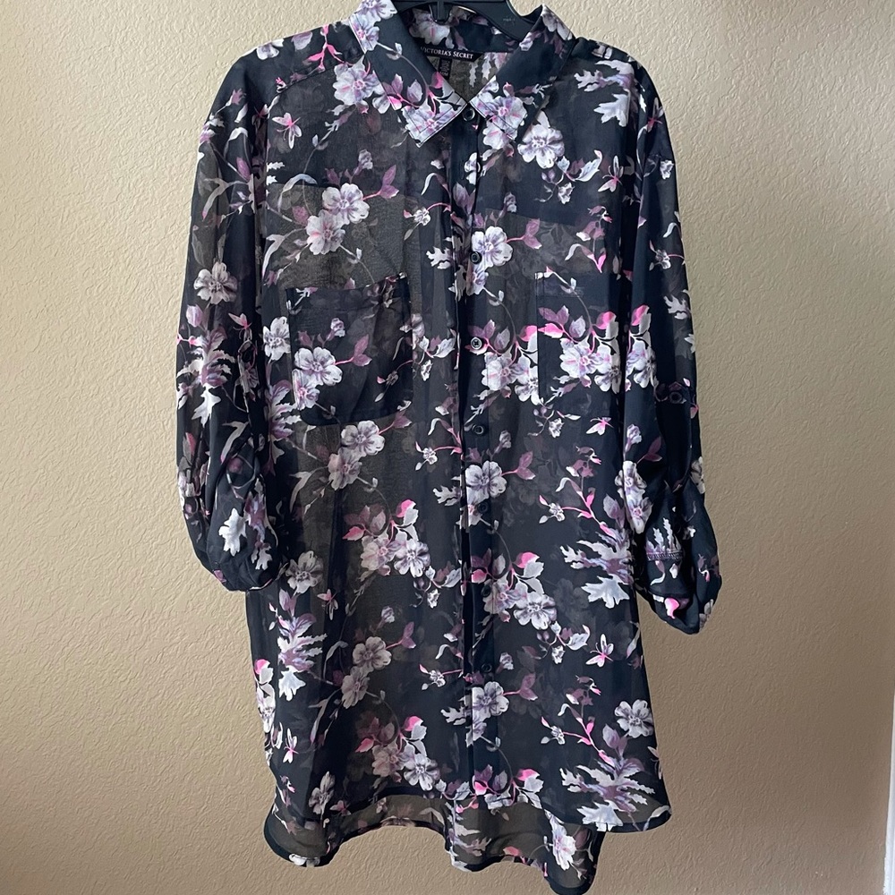 Victoria’s Secret sheer button-up